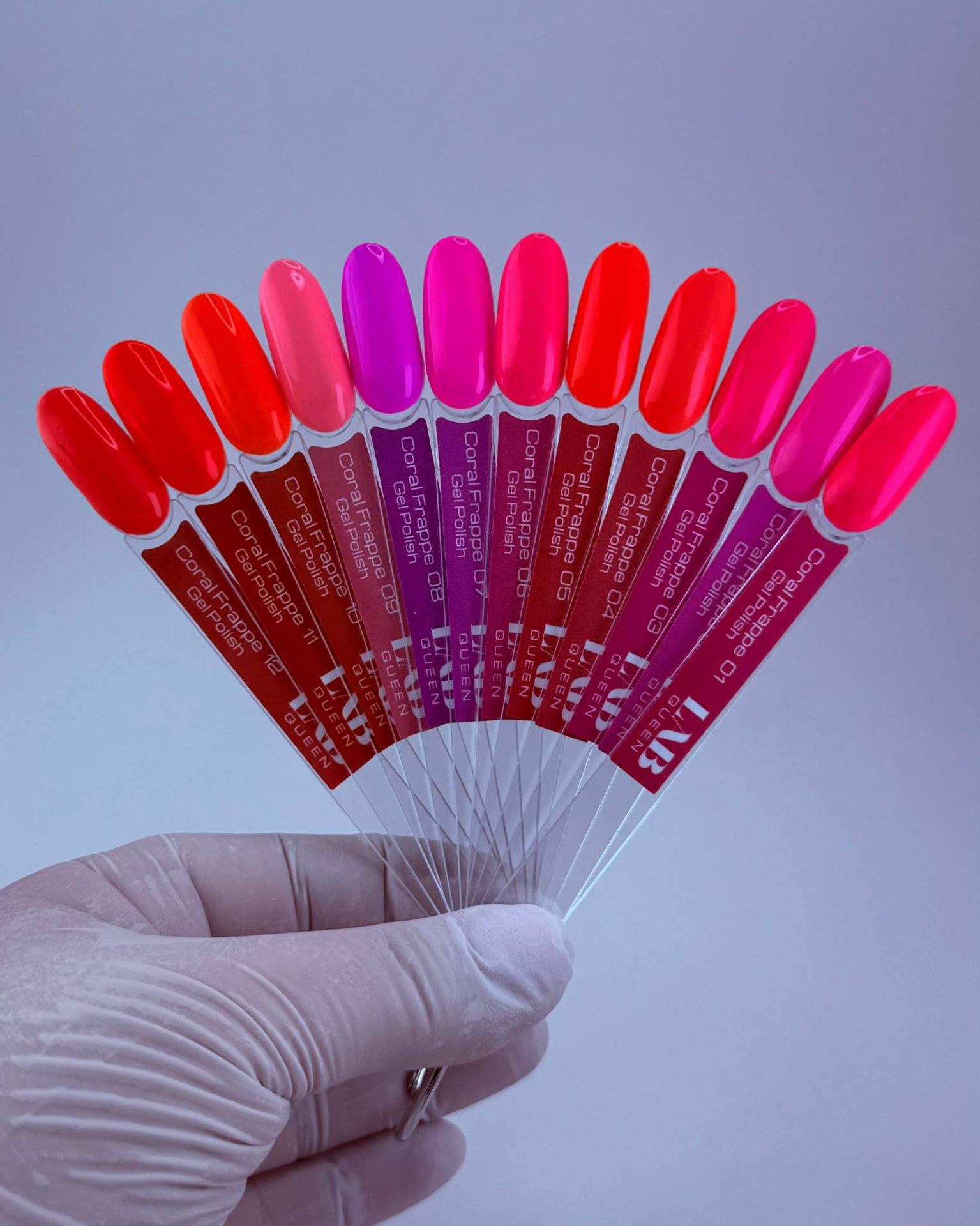 Coral Frappe Gel Polish Collection — Farbfächer